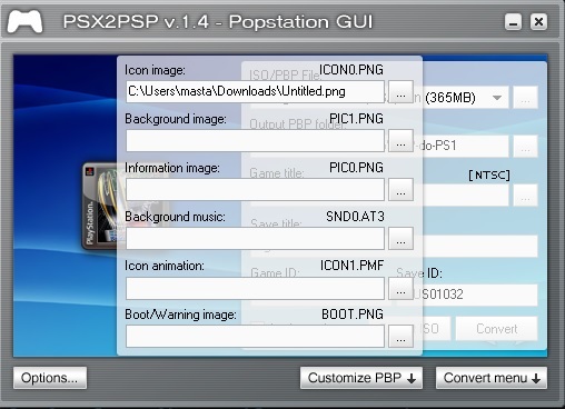 PSX2PSP struktura folderów